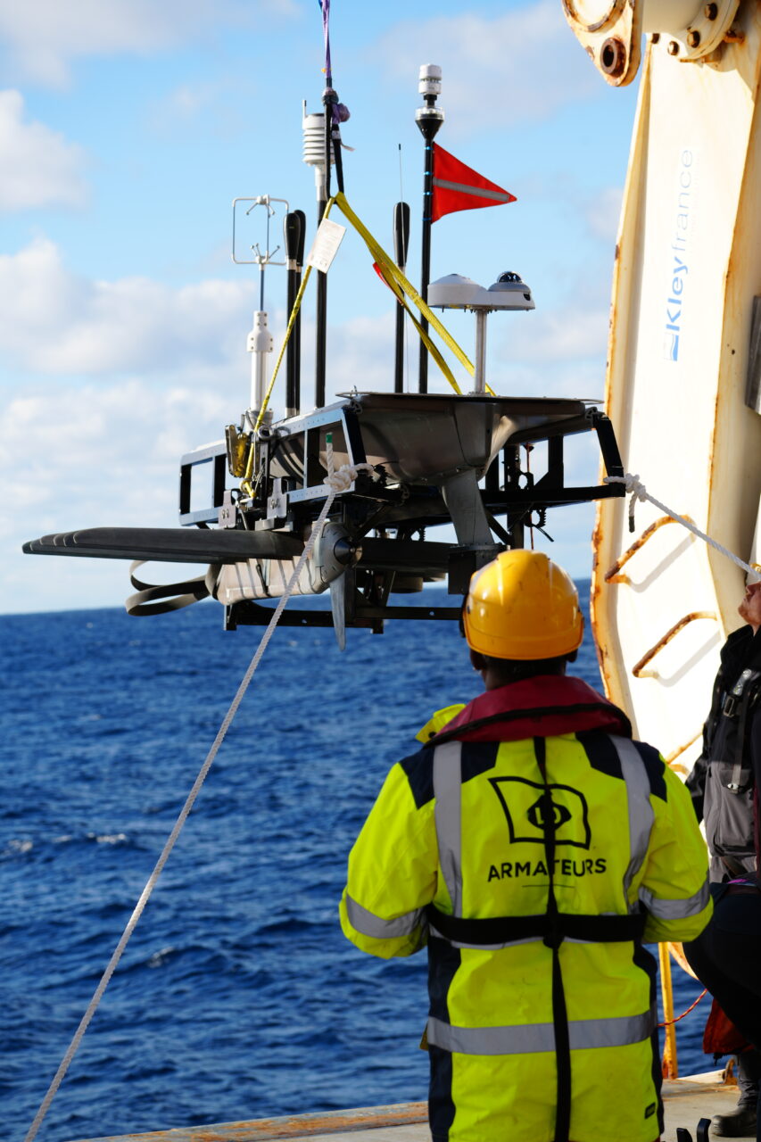 deployment of a wave glider